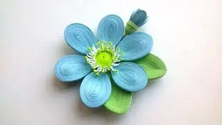 Quilling  Design: 3D Quilling Flower Tutorial. Creative Paper.