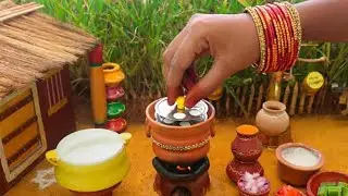 Miniature IDLI - In mini Idli pot with hot BOX | Miniature cooking | Idli PODI | MINI FOOD 