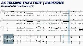 As Telling the Story | Baritone | Vocal Guide by Bro. Kent Babia