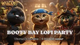 [2 HOURS] Booty Bay Ambience 🏴&zwj;☠️ Relaxing Waves & Goblin Laughter | Warcraft ASMR