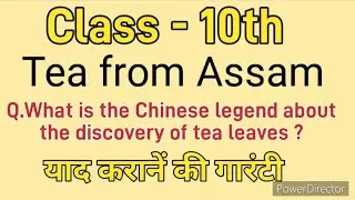 Q.What is the Chinese legend about the discovery of tea leaves ?&nbsp;Class 10th English imp Question