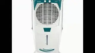 Crompton Ozone 75-Litres Desert Air Cooler with Honeycomb Pads(White/Turquoise)