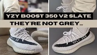 adidas Yeezy Boost 350 V2 Slate (aka Beige)...NOT Grey - Unboxing + On Foot + How to Style