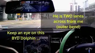 Situational Awareness is Important to Avoid Dangerous Drivers like this BYD Dolphin Speed Freak