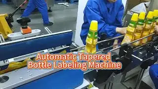 Automatic Tapered Bottle Labeling Machine