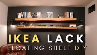 DIY Floating Shelves But Better!! | IKEA Dupe