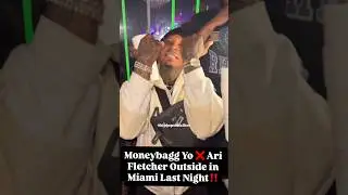 Moneybagg Yo & Ari Fletcher Outside in Miami Last Night‼️#trending