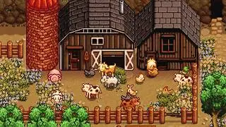 autumn morning at outdoor farm ambience🍂calm nintendo music mix