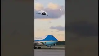 🇺🇸 F-22 OVER AIR FORCE ONE&trade; - Aerial Guardians | Presidential Protection #shorts 🇺🇸🇺🇸🇺🇸s