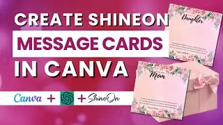 Create Beautiful ShineOn Jewelry Message Cards from Scratch in Canva + ChatGPT!
