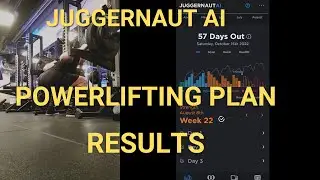 Juggernaut AI Powerlifting Plan Results (09.2021 - 03.2022)