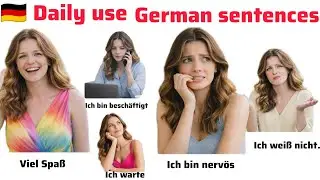 Daily use German sentences || Basic German sentences|| German learning 