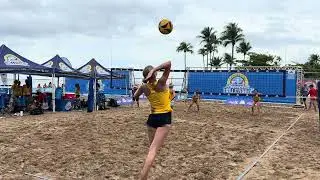 Kallie & Brooklynn Beach VB 1.1 8/2/25 Won 15-8