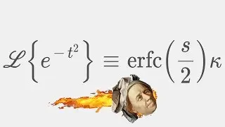 Laplace Transform: Gaussian Bell Curve ℒ{e^(-t^2)}  - The [ Complementary ] Error Function