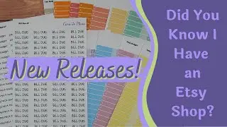 New Releases in my Etsy Shop! | Budgeting Stickers | Cara Jo Plans