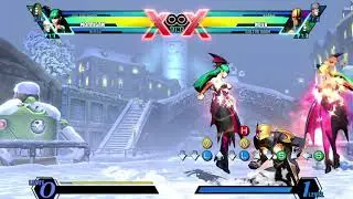 UMVC3 Morrigan Soul Drain combo by herself during Astral Vision