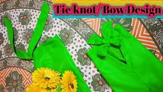 Tie Knot Bottom Design |Stylist tTouser/Capri Bottom Design Cutting and Stitching |English Subtitles