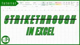 How to strikethrough text in Excel - Strikethrough Shortcut