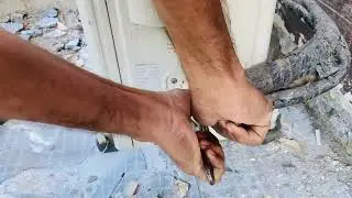 Reconnect ac outdoor dismantle, outdoor unit uninstall.