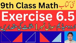 9th Class Math Exercise 6.5 | New Book | Question 1 | Urdu Medium | مقداریں معلوم کریں |  Rana Abid