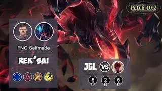 FNC Selfmade Rek'Sai Jungle VS Lee Sin | LOL | S10 EUW Challenger - Full Gameplay