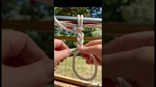 Macrame Hack: One-Cord Braid! #macrameknot #macrame #macrametutorial