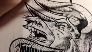 Epic Comic Book Inking with Shawn Harbin: fixing mistakes and spills