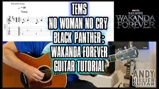 Tems - No Woman No Cry Guitar Tutorial (From 