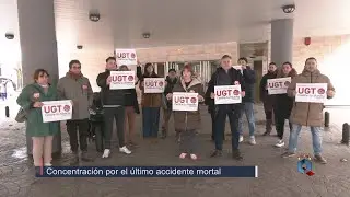 UGT se concentra por la &uacute;ltima v&iacute;ctima mortal en accidente de trabajo