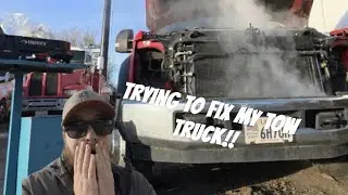 TRYING TO FIX MY F-550 TOW TRUCK!!