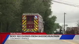 CSPD: Body recovered from creek in Shooks Run Park