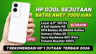 BATERAI TAHAN LAMA !!Rekomendasi HP OJOL 1 Jutaan Terbaik, Fitur Lengkap 