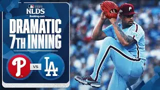 DRAMATIC 7th INNING! The Dodgers load the bases vs. the Phillies in Game 4 of the NLDS 👀