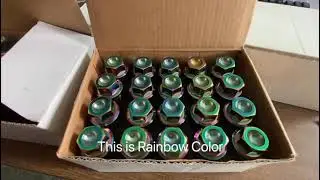 Vedio SSTI Porsche Lug Bolts Titanium Lug Bolts M14x29MM Ti6AL4V for 20 PCS