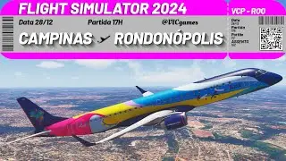 FLIGHT SIMULATOR 2024 | CAMPINAS a RONDON&Oacute;POLIS de EMBRAER E195 ✈️