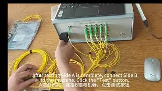 12F MPO MTP trunk cable insertion loss and return loss tester