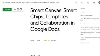 Smart Canvas Smart Chips, Templates and Collaboration in Google Docs GSP1159