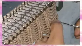 Simple way to knit sweater border in brother knitting machine KH260