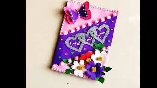 New year card 2021/How to make new year greeting card/New Year card making handmade easy