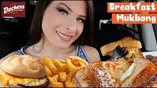 Breakfast Car Mukbang (Duchess) BIG BITES Cheat Meal 😋