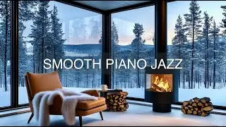 Cozy Piano Jazz | Cozy Fireplace Ambience for Relaxation & Calm Evenings