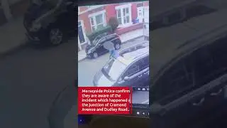 Moment van driver 'writes off parked car and laughs'