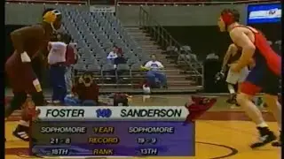 Студенческая борьба 1999 года: №9 Коул Сандерсон, Университет штата Айова, против №17 Куинна Фост...