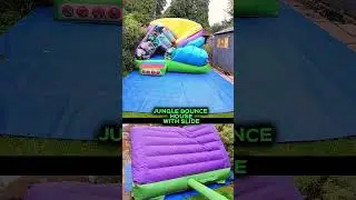 Jungle🦁🐯 Bouncy Castle With Slide (Front & Back) #bouncy #bouncyhouse #fun #bouncehouse #jungle