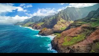 Flying over Kauai's Napali Coast