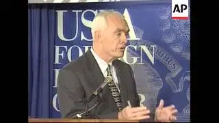 USA: DRUG CZAR BARRY McCAFFREY PRESS CONFERENCE