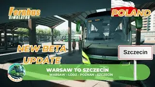 Fernbus Simulator - Real Flixbus Route - Warsaw to Szczecin