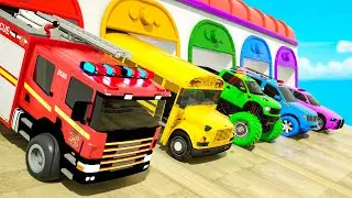 Learn Colors, and SAVE Cars! | With Baby Nursery Rhymes & Kids Songs