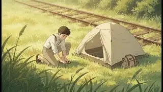 Summer Countryside Camping by a Quiet Train Station | Slow Living ASMR