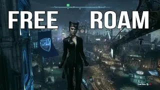 Batman Arkham Knight - Catwoman Free Roam Gameplay